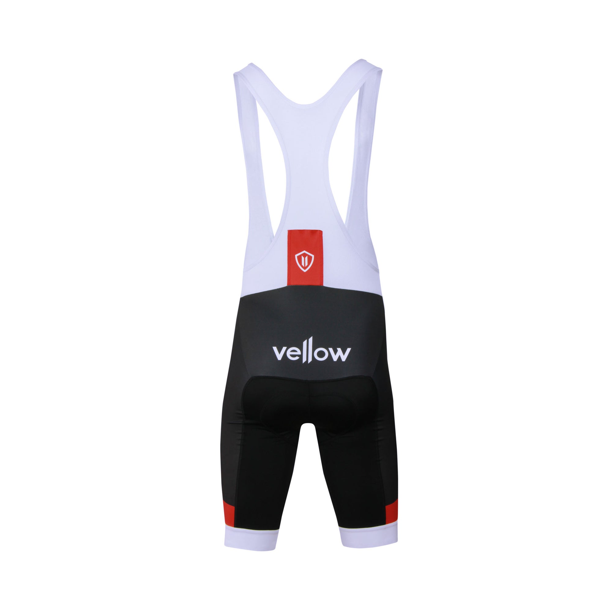 Red white store bib shorts